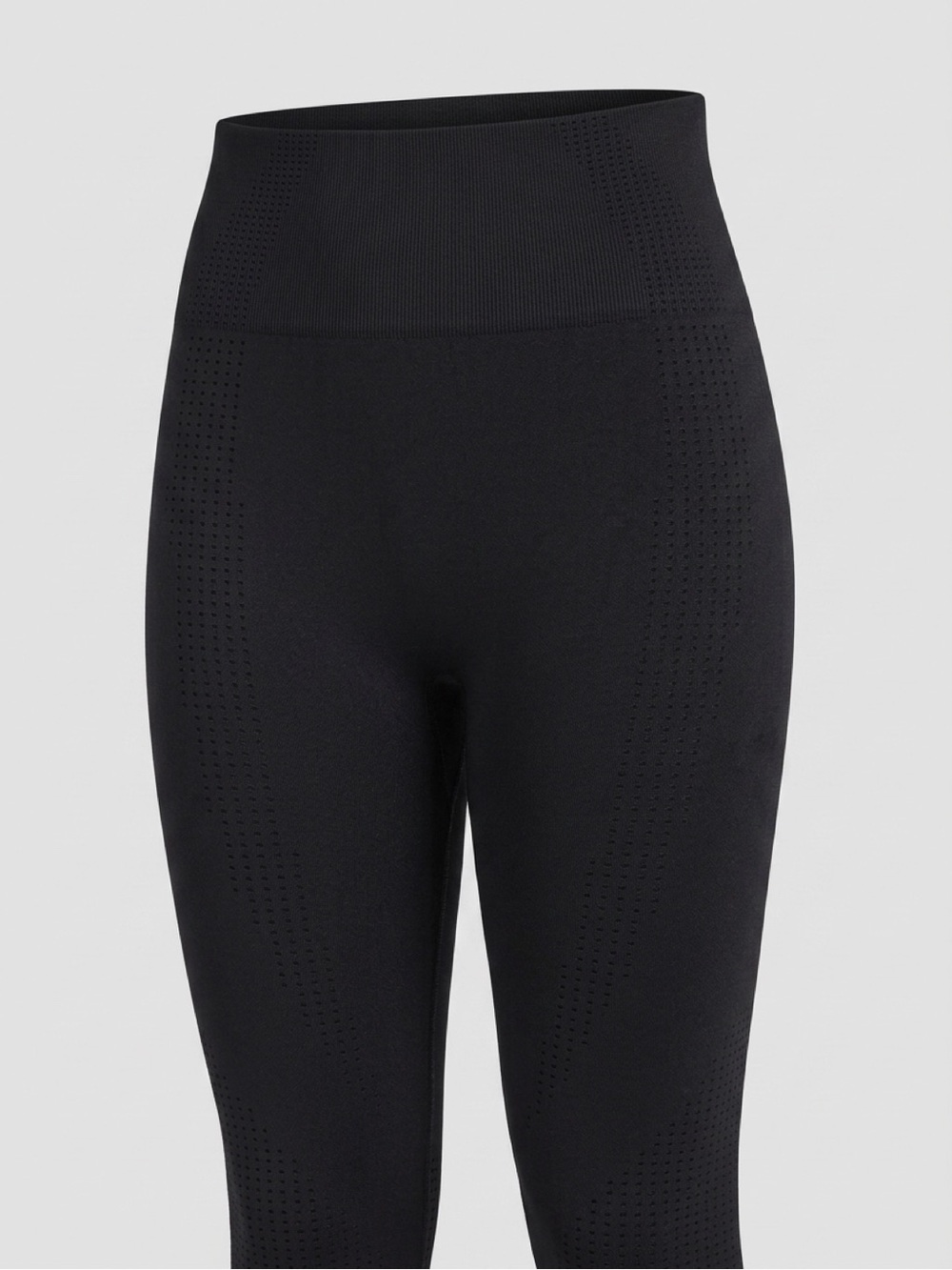 NOR Black Athletic Leggings with Stretch Waistband